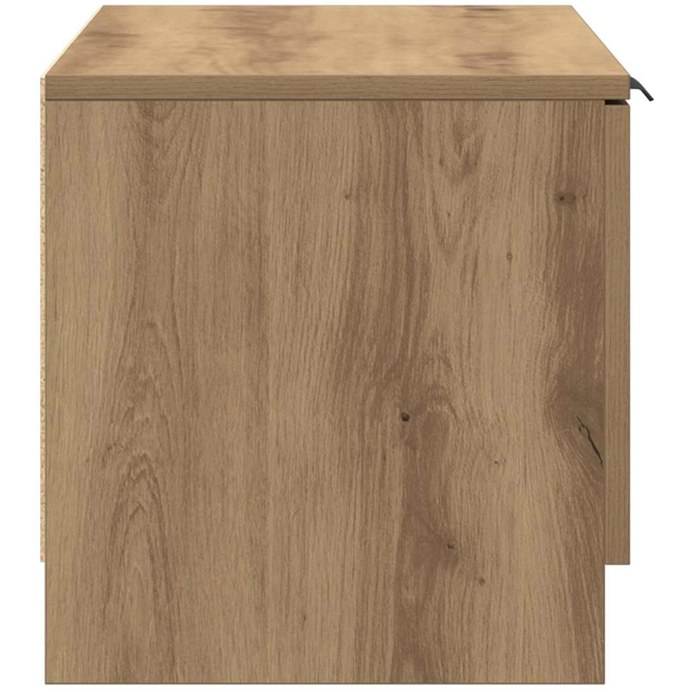 vidaXL Single Door 2 Shelf Artisan Oak TV Cabinet Set of 2 Image 8
