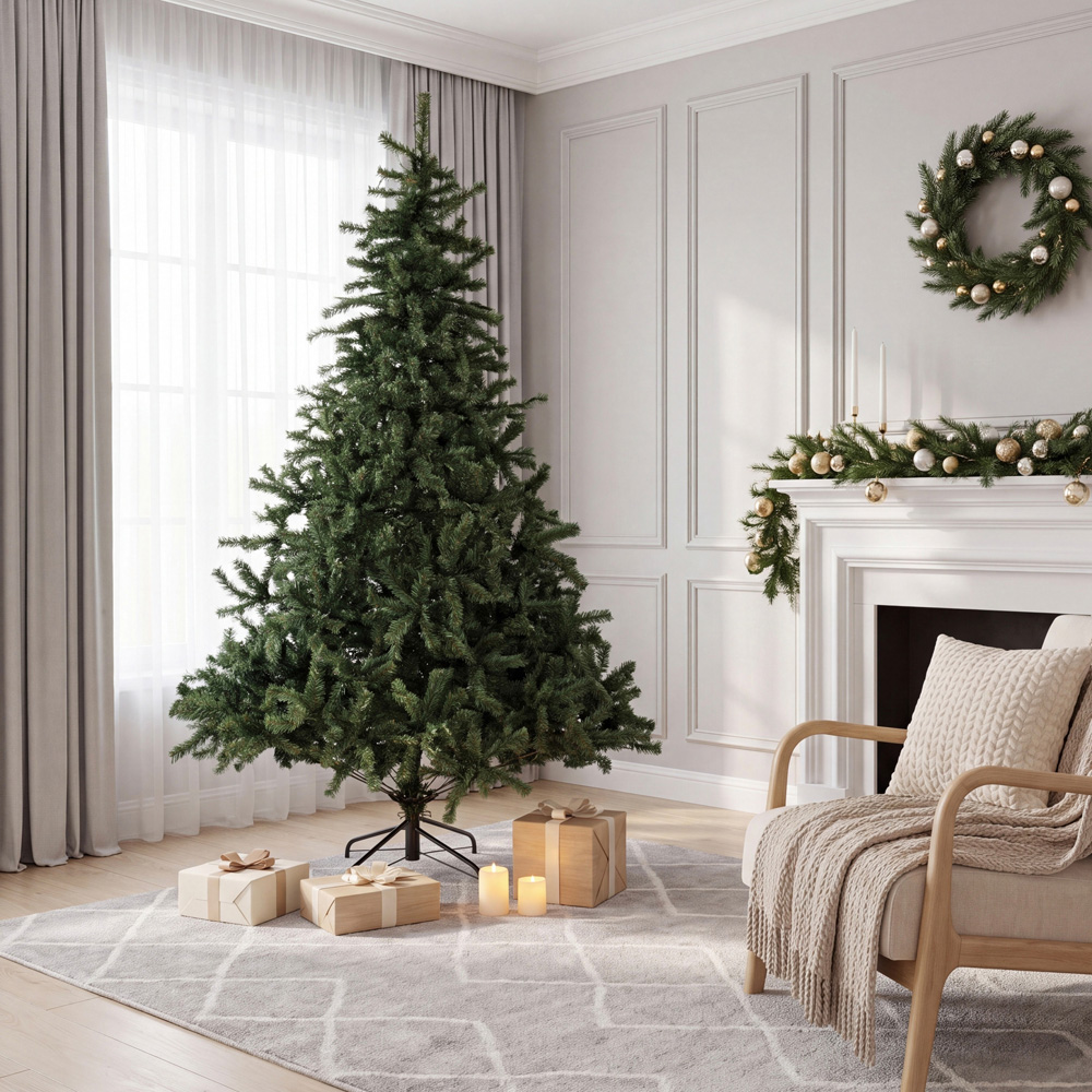 Abrihome Green Artificial Christmas Tree with 788 Tips 6ft Image 3
