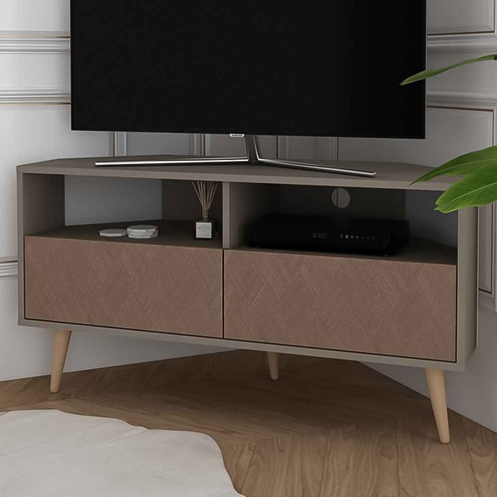 Decorotika Aura 2 Drawer 2 Shelf Galaxy Vintage TV Unit Image 1