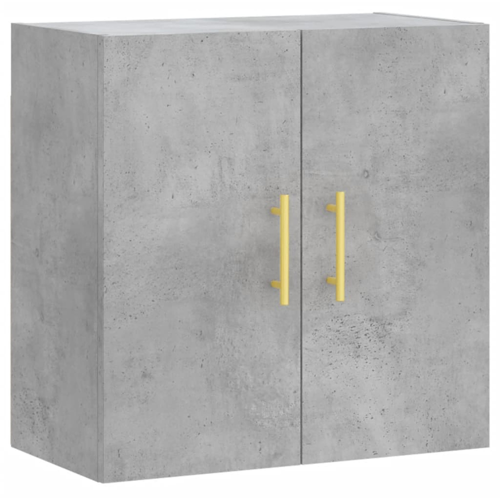 vidaXL 2 Door Concrete Grey Wall Cabinet Image 2