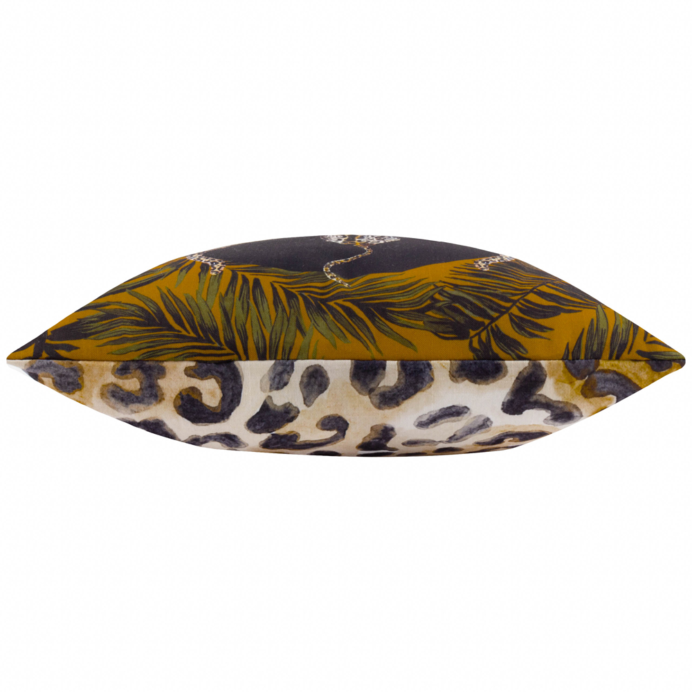 Paoletti Leopardis Black Trio Printed Polyester Filled Outdoor Cushion 50 x 50cm Image 3