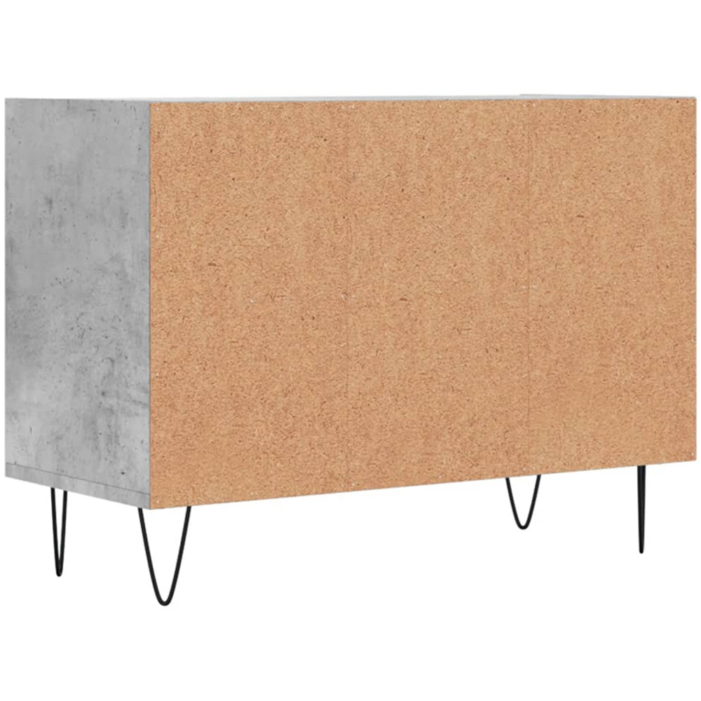 vidaXL 4 Shelf Concrete Grey TV Cabinet Image 6