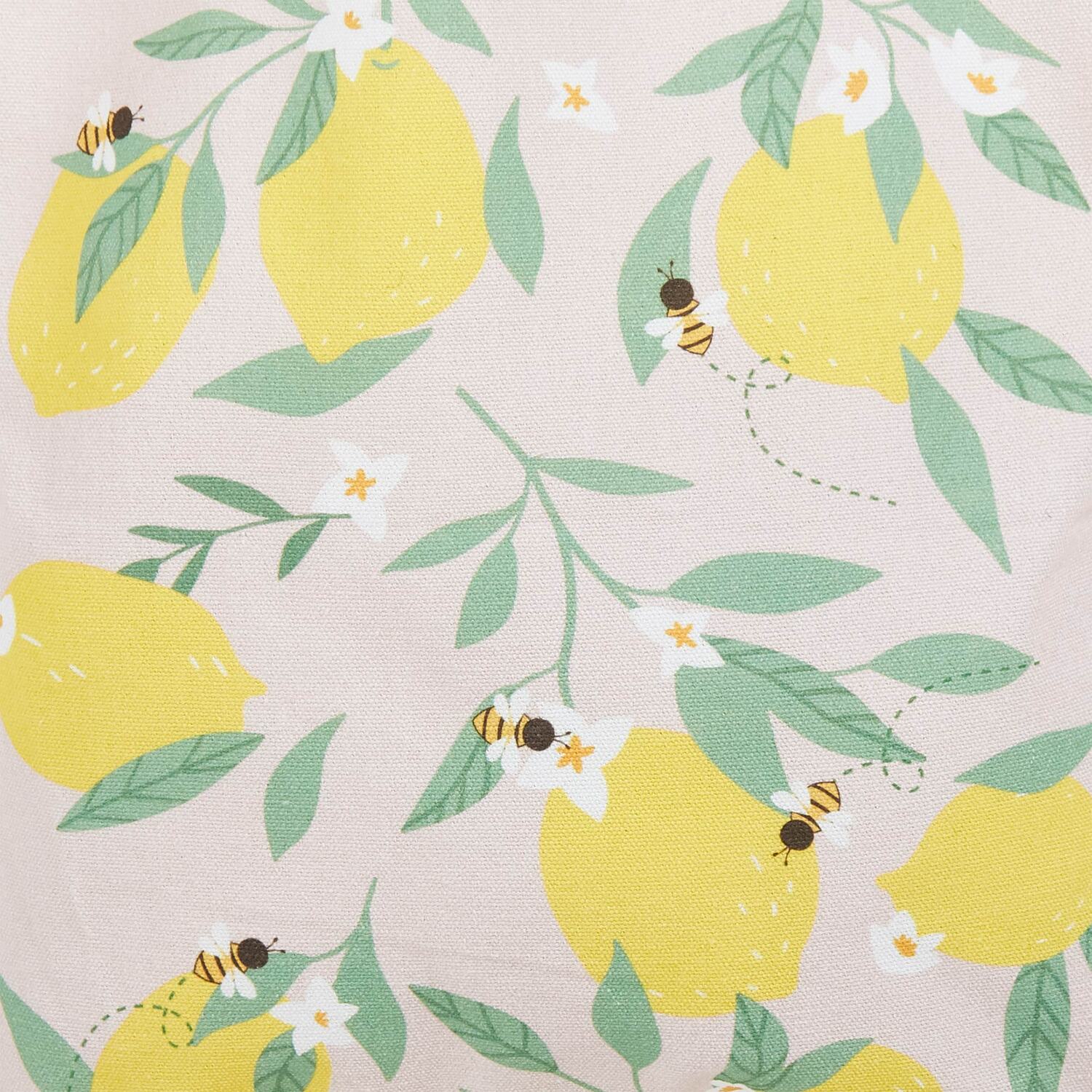 Yellow Lemon and Bee Tote Bag Image 2
