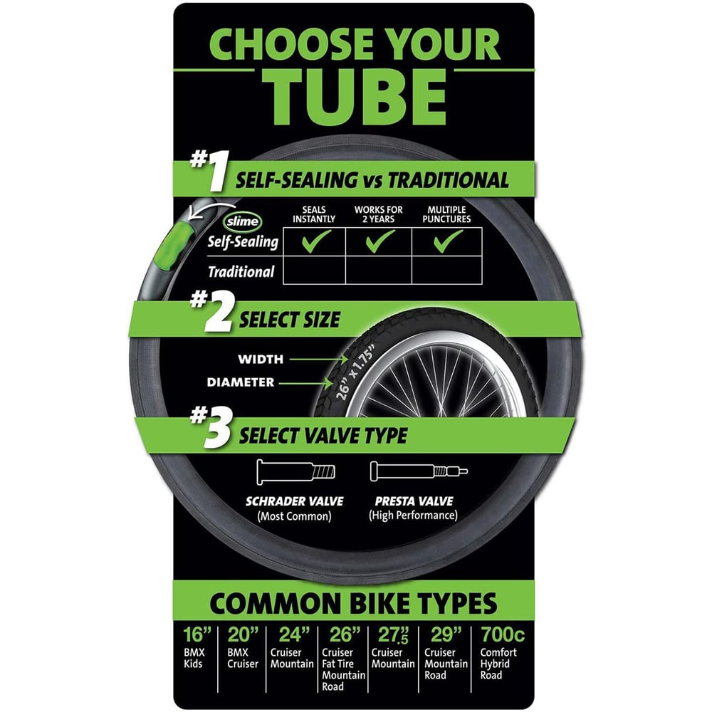 Slime 27.5 inch Mountain Bike Self Sealing Inner Tube with Schrader Valve Image 8