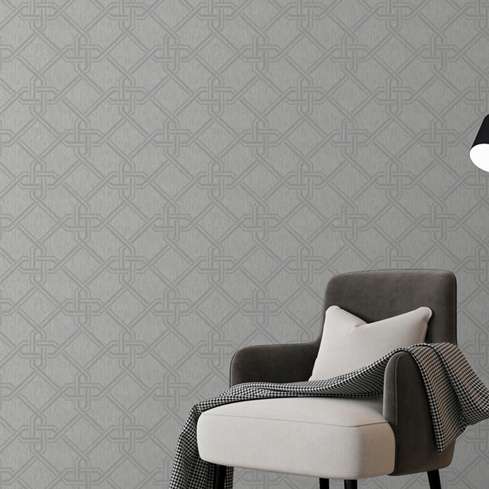 Arthouse Gianni Foil Silver Wallpaper Image 4