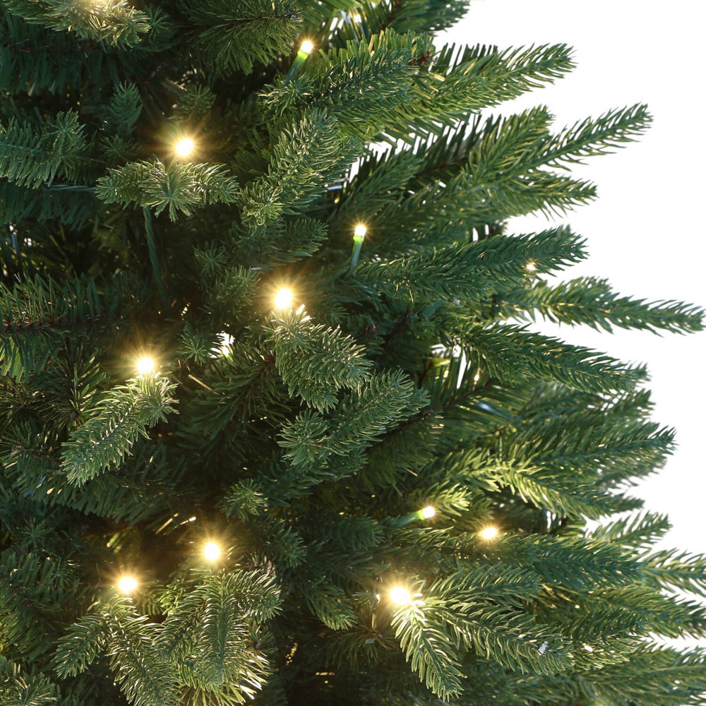 5ft Pre-Lit Hilton Potted Christmas Tree Green Image 4