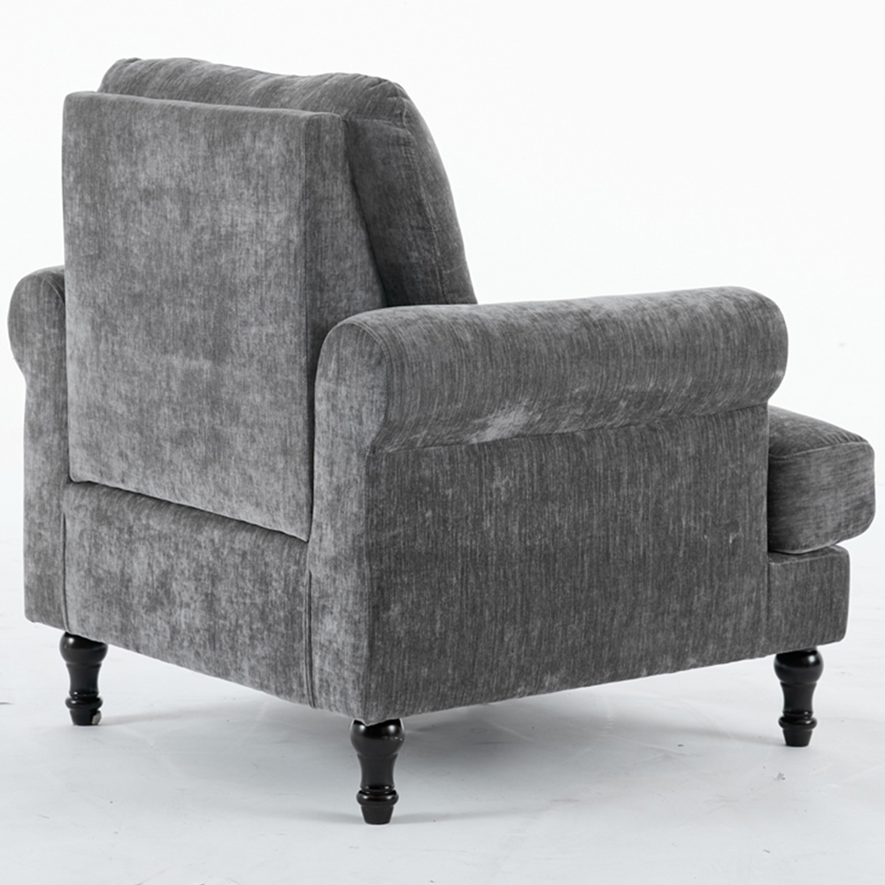 Furniture One 2 Seater Grey Mid Century Sofa Set Image 3