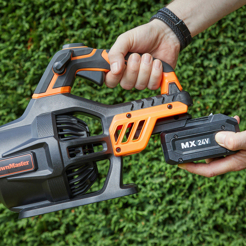 LawnMaster CLBL2407-01 MX 24V Cordless Handheld Axial Leaf Blower with 4.0Ah Battery Image 7