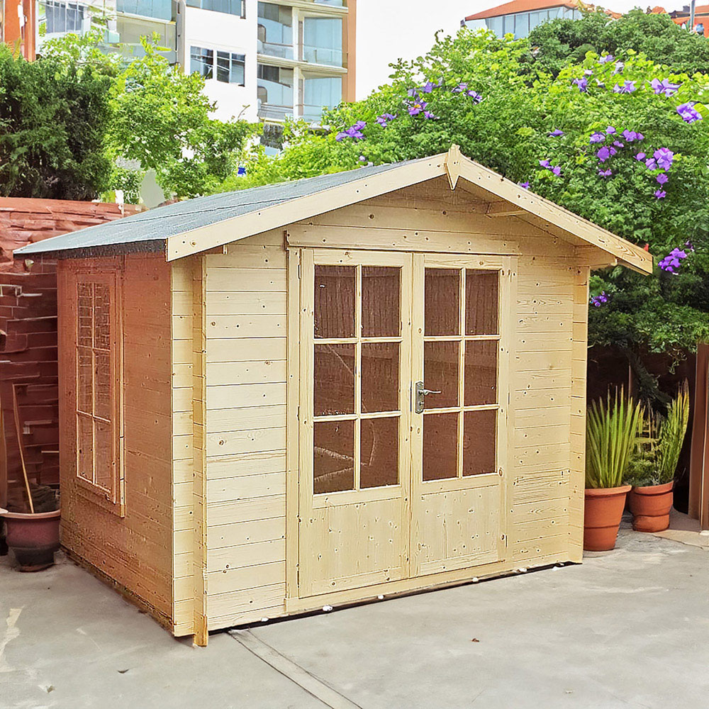 Shire Barnsdale 9 x 9ft Double Door Log Cabin Image 2