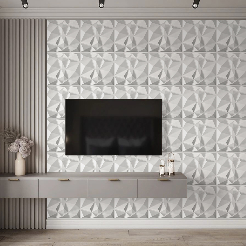 Living and Home 3D Diamond Wall Panel 12 Pack Image 7
