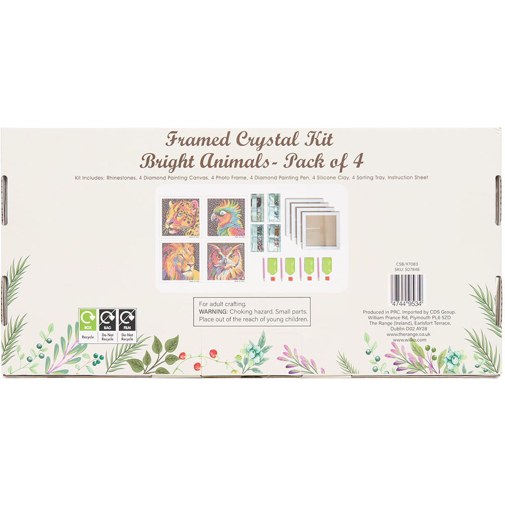 Pack of 4 Bright Animals Crystal Kits Image 3