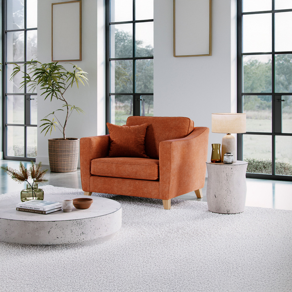 Marlon City Terracota Snuggle Chair Image 3