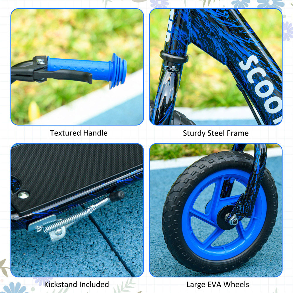 Tommy Toys AIYAPLAY Blue Adjustable Handlebar Kids Kick Scooter Image 6