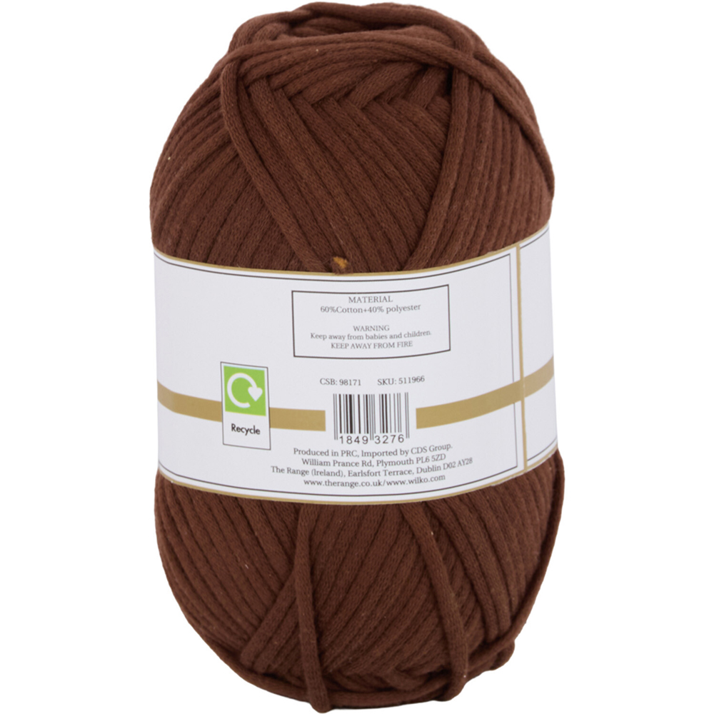 Crochet Yarn Brown Image 4