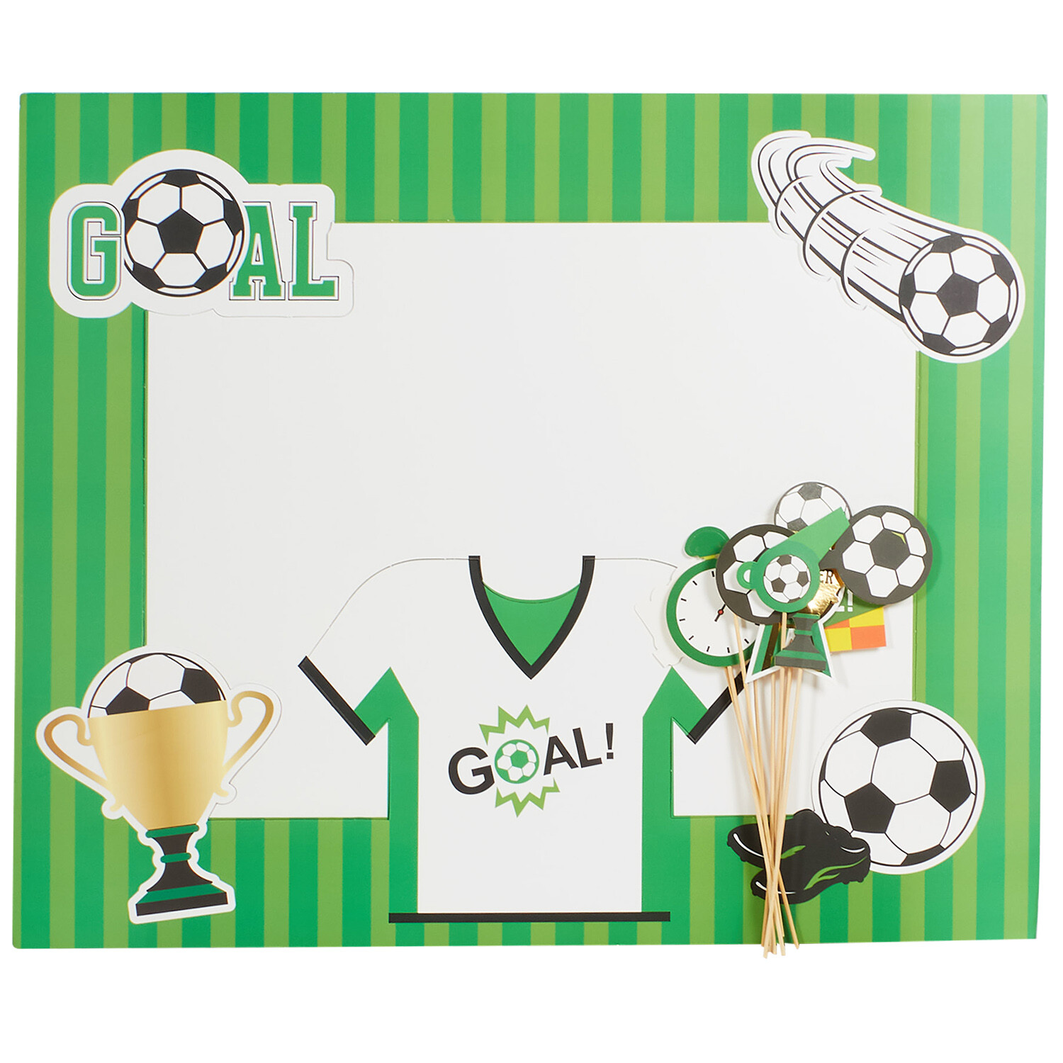Pack of 10 Photo Booth Frame with Props - Multicolour Image 1