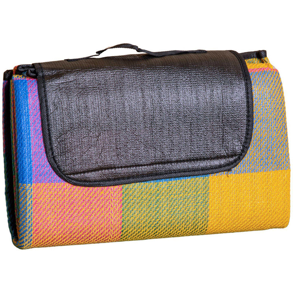 Samuel Alexander Travelling Waterproof Picnic Rug with Carry Handle 170 x 130cm Image 1