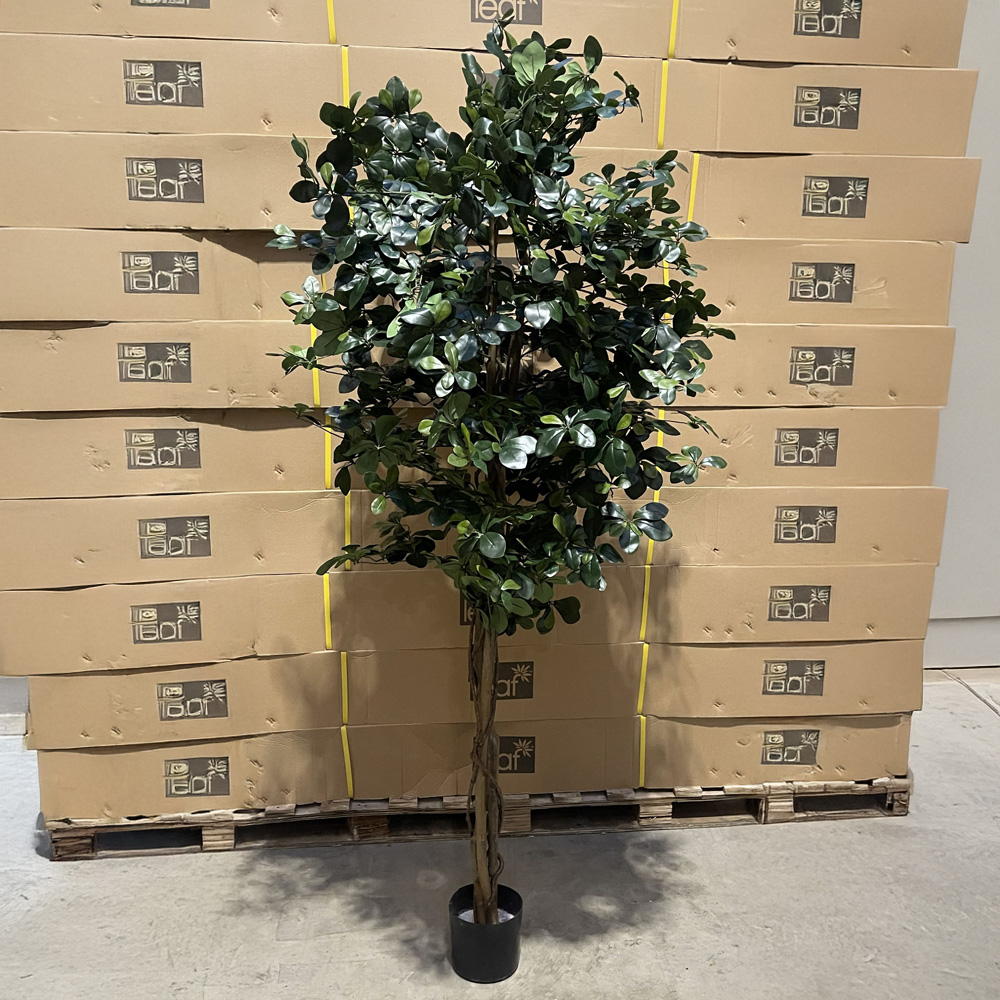 Leaf Black Olive Fire Retardant Artificial Tree 5.9ft Image 2