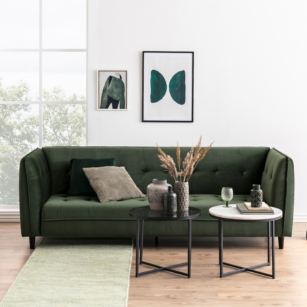 Florence Cross Round Smoked Glass Top Metal Side Table Image 8