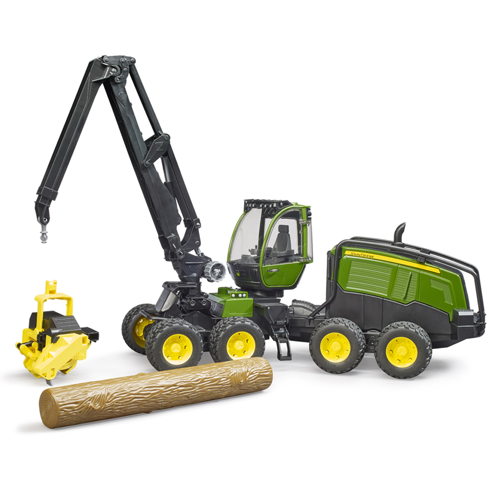 Bruder Kids John Deere 1270G Harvester Playset Model with Trunk Image 7