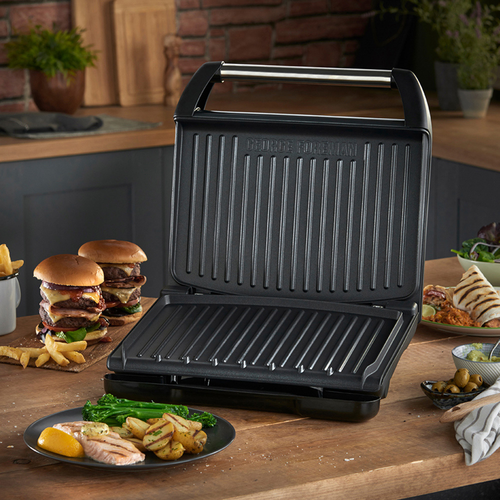 Russell Hobbs 25051 Grey Large Steel Grill Image 2