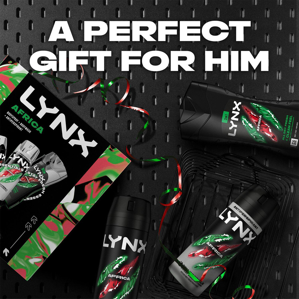 Lynx Africa Sweat Protection Gift Set 2 Pack Image 6