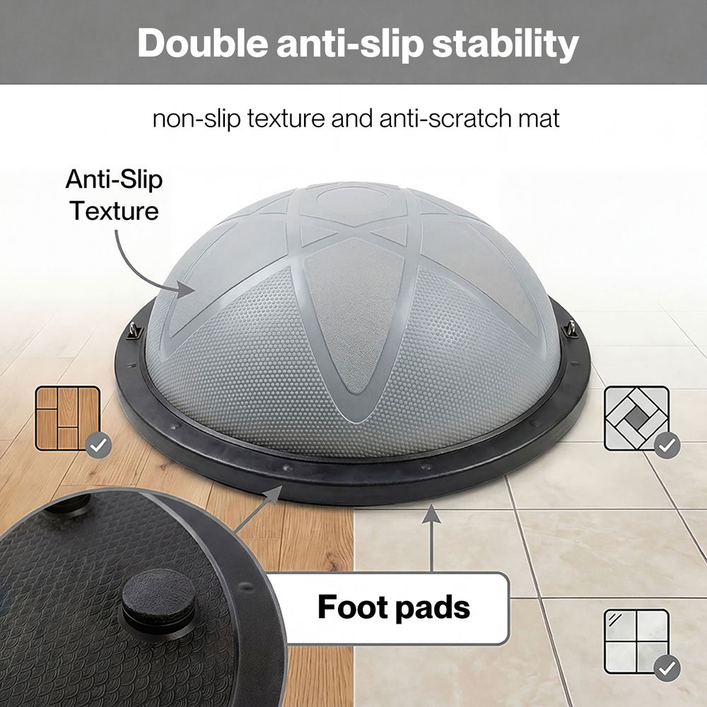 Traderight Centra Half Balance Ball Trainer with Resistance Band Image 6