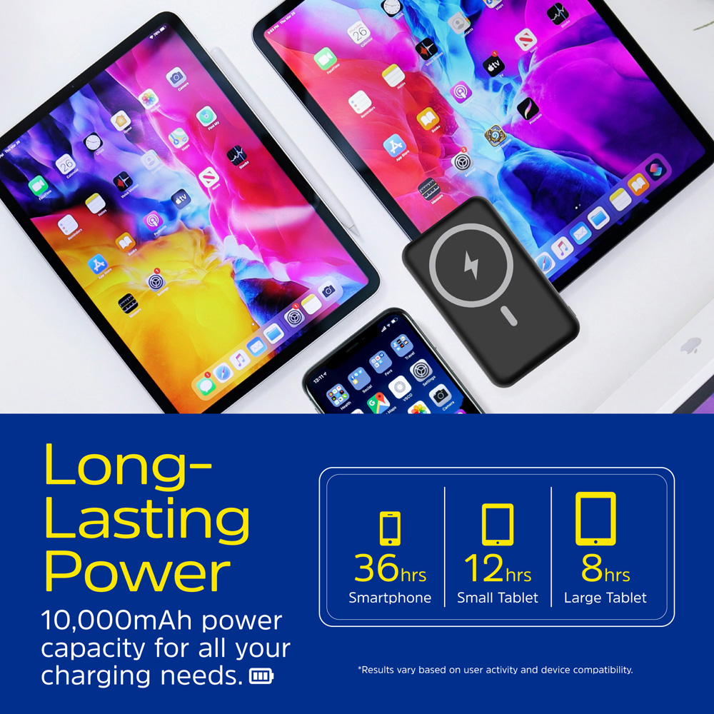 Energizer Magnetic Black QI Wireless Power Bank with Stand 10000mAh Image 6