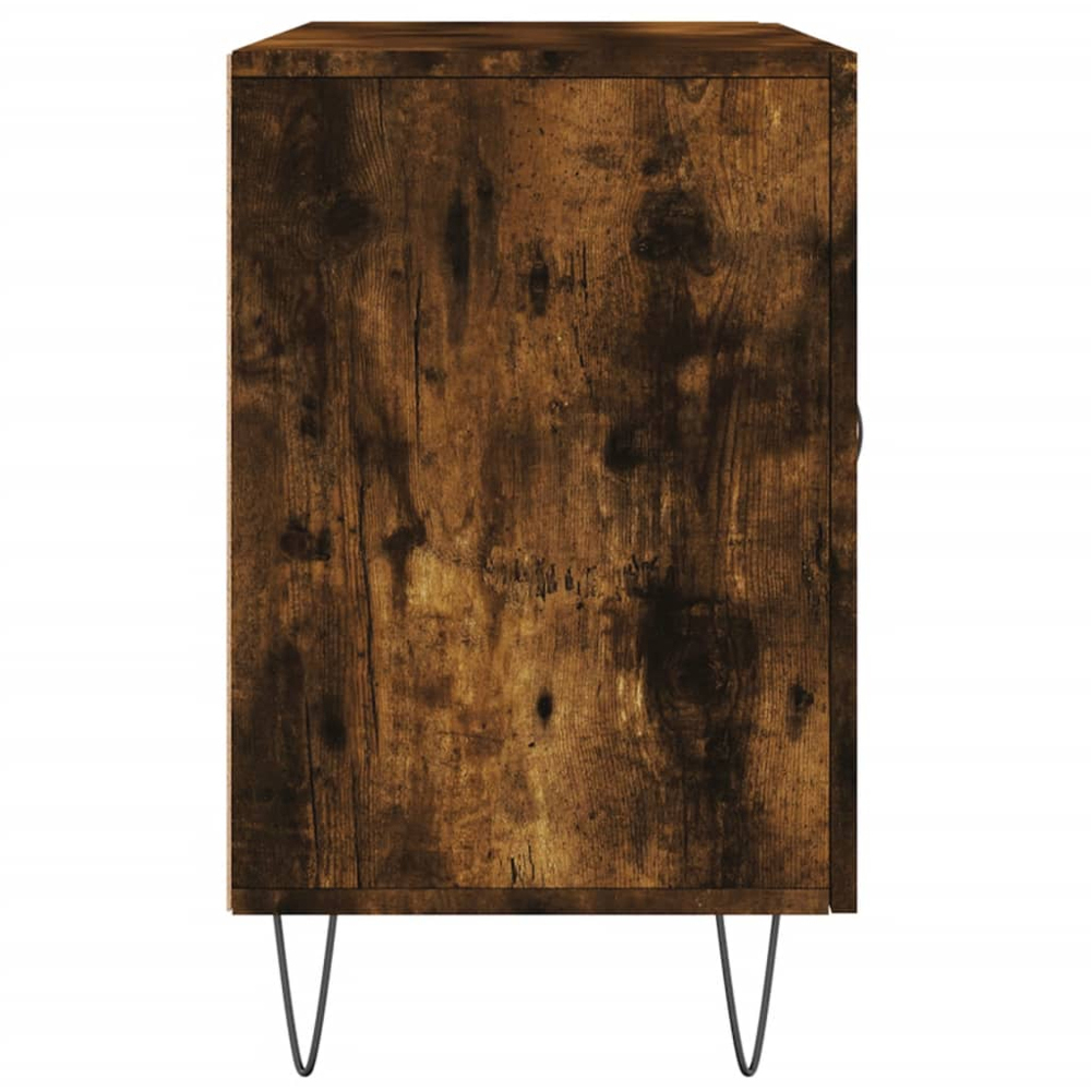 vidaXL 2 Door 2 Drawer Smoked Oak Wide Sideboard Image 7