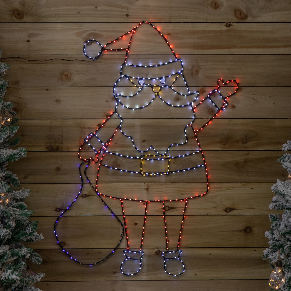 Samuel Alexander FlexiBright 469 Multicolour LED Light-Up Santa Decoration 88cm Image 5