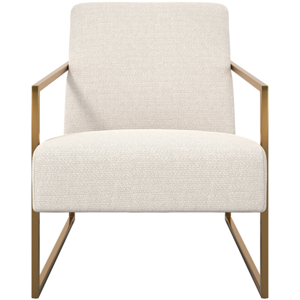Ritz Beige and Gold Accent Chair Image 3
