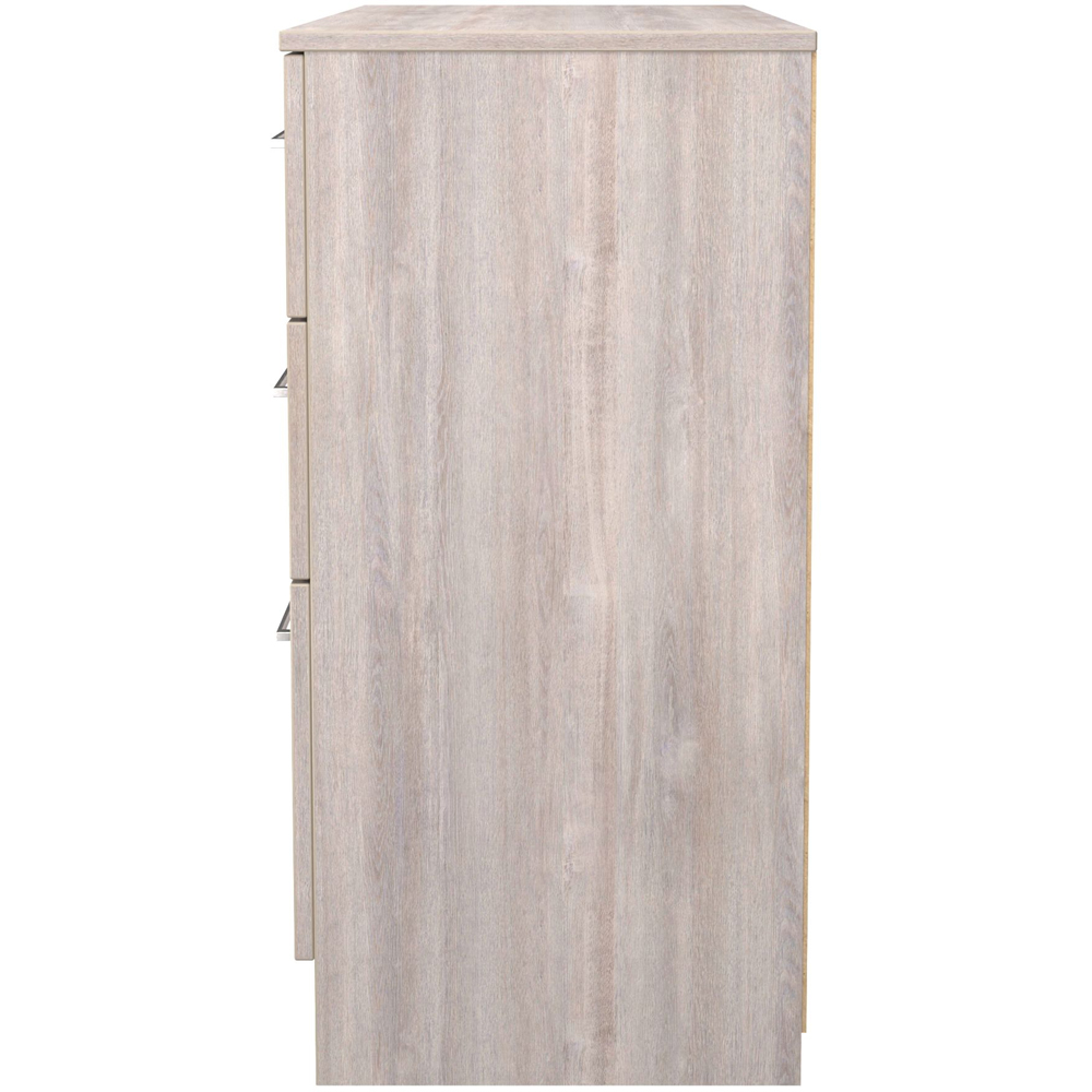 Crowndale Worcester 6 Drawer Grey Oak Wide Chest of Drawers Ready Assembled Image 4