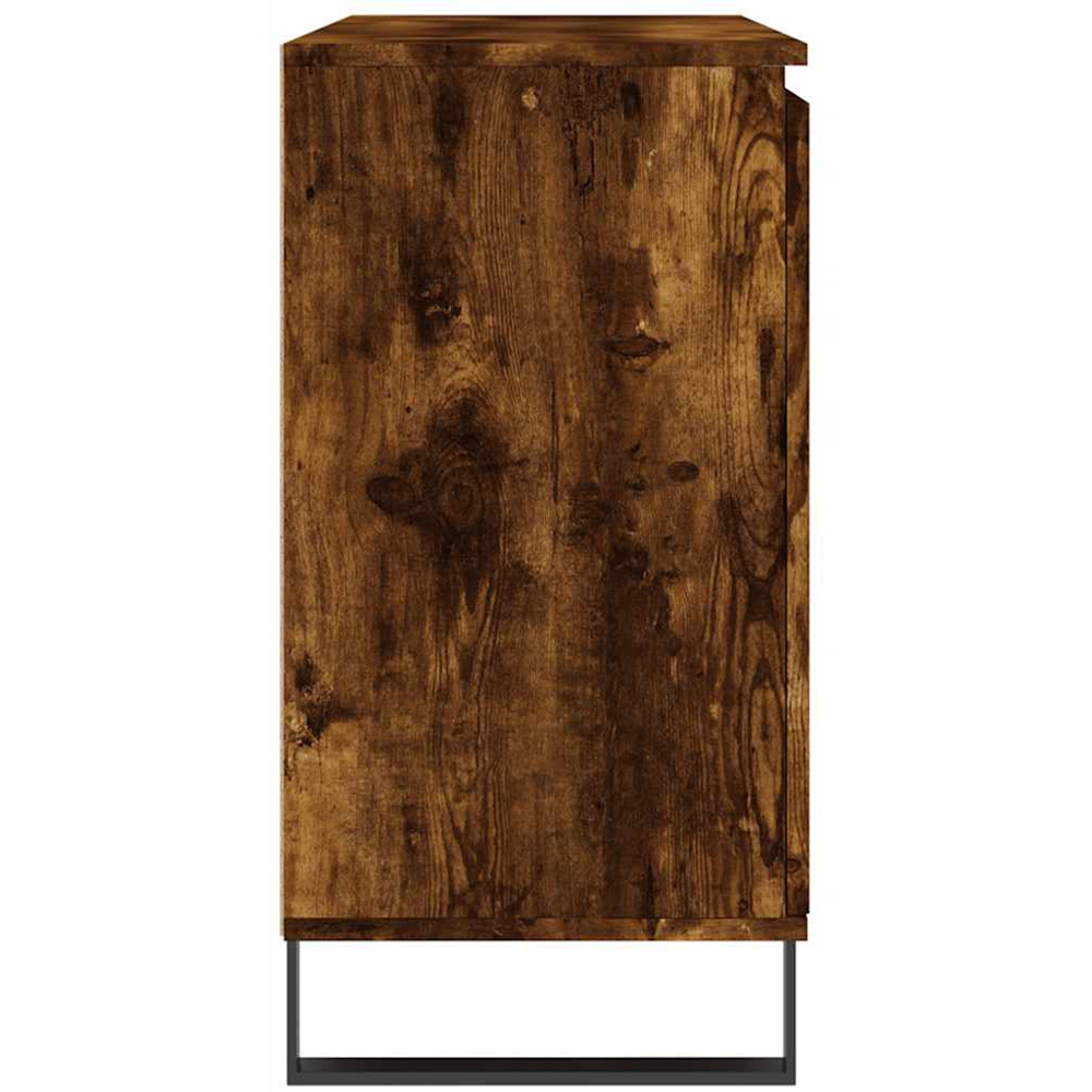 vidaXL 2 Door 2 Drawer Smoked Oak Sideboard Image 6