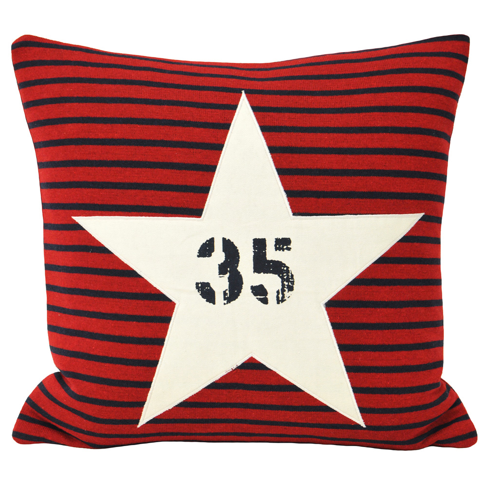 Paoletti Star Red Sign Cushion Image 1
