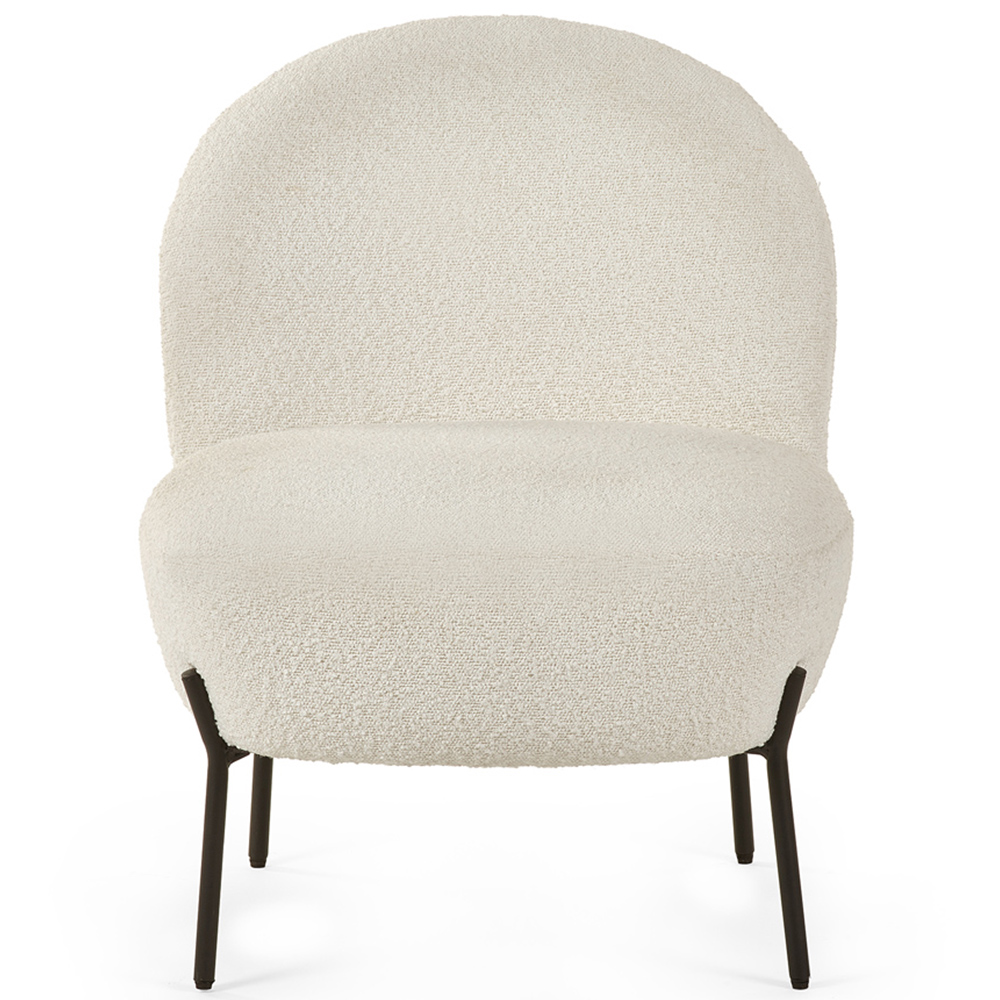 Julian Bowen Lulu Ivory Boucle Accent Chair Image 3