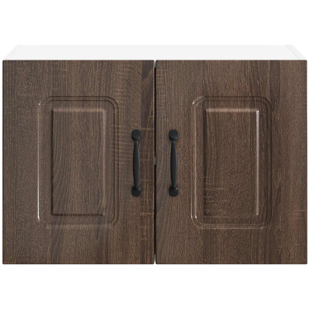 vidaXL Kalmar 2 Door Brown Oak Wall Kitchen Cabinet Image 4