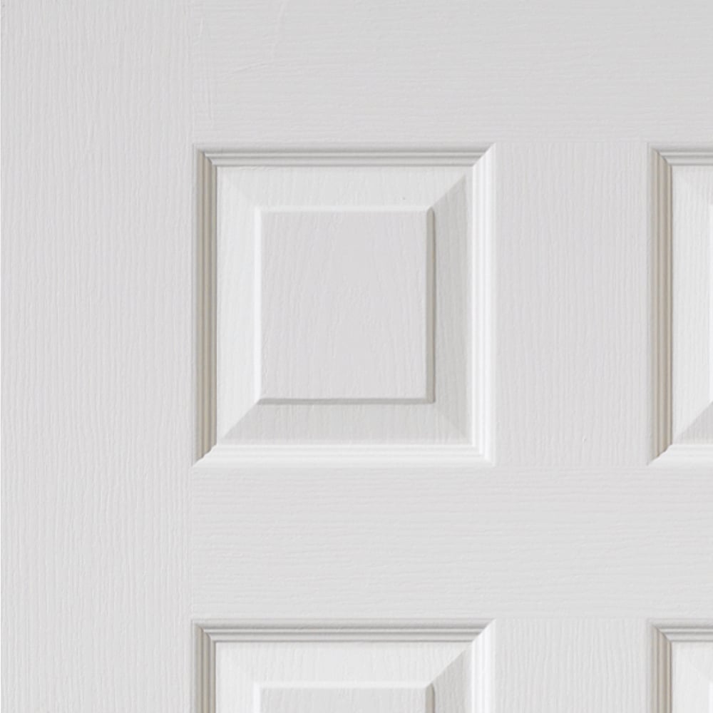 JB Kind Classic Colonist Grained White Moulded Primed Internal Door 204 x 826mm Image 3