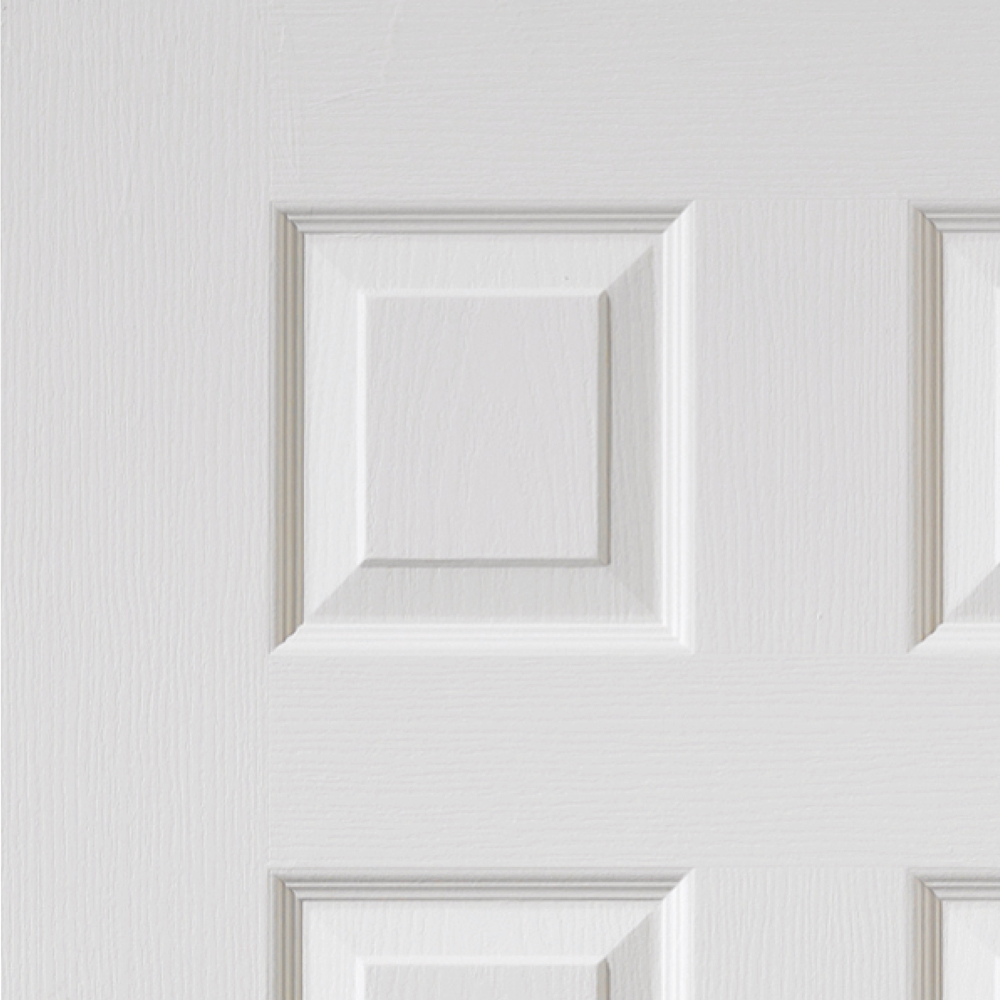 JB Kind Classic Colonist Grained White Moulded Primed Internal Door 2032 x 813mm Image 3