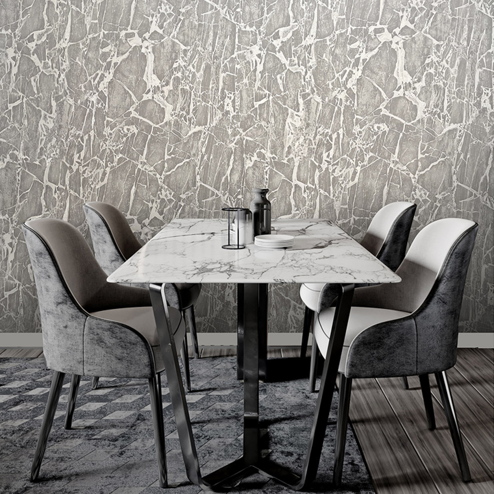 Rasch Enzo Marble Grey Wallpaper Image 5