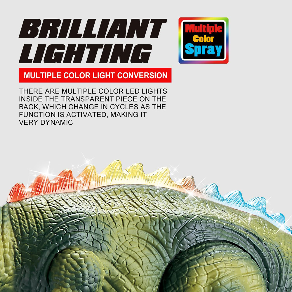 Alivio 7 Colour LED Mist Spray Dinosaur Simulation with Remote Control Image 8