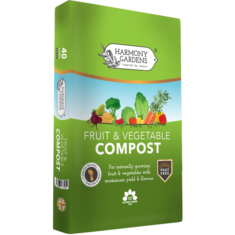 Harmony Gardens Fruit and Vegetable Compost 40L Image 1