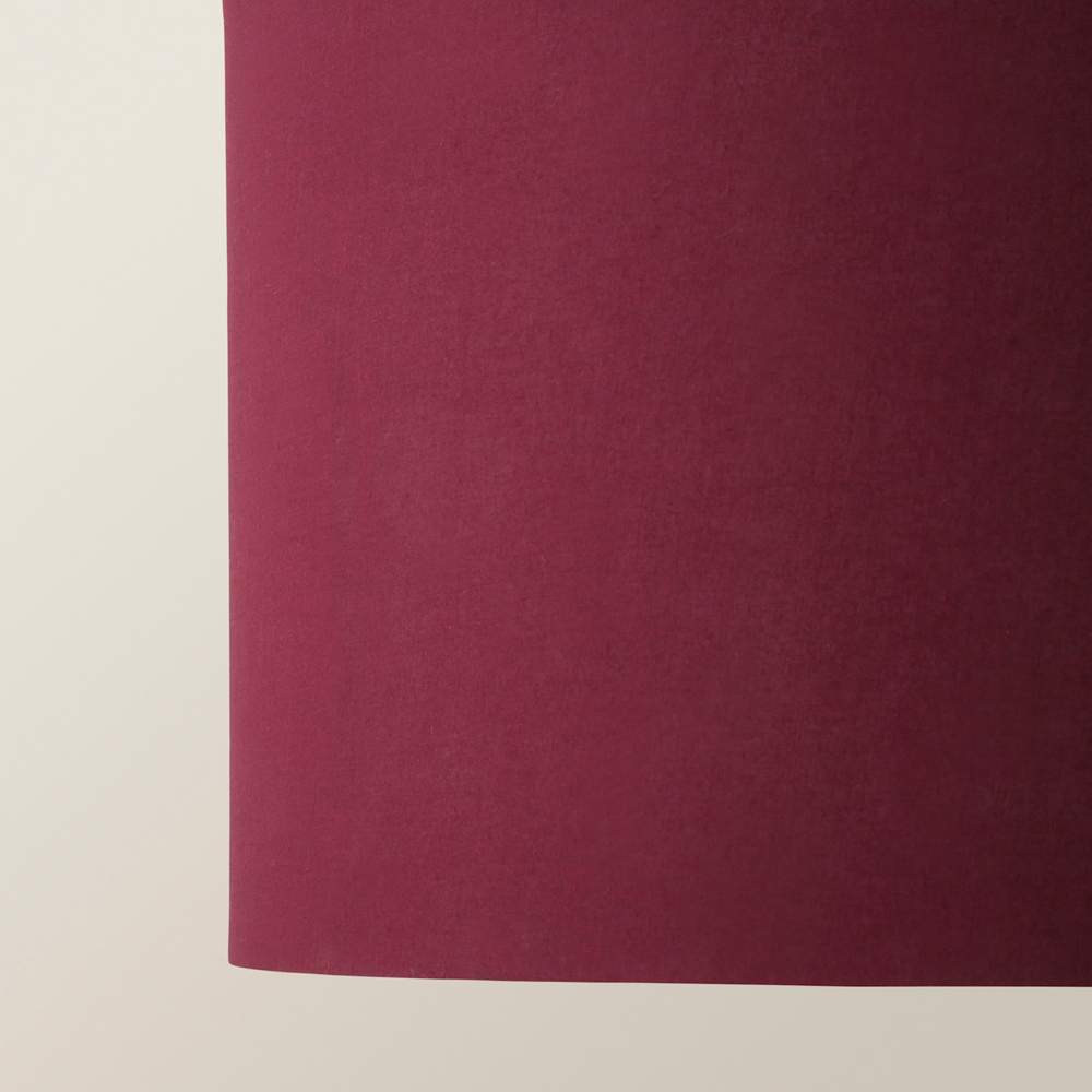 ValueLights Reni Plum Fabric Large Drum Ceiling Lamp Shade Image 4