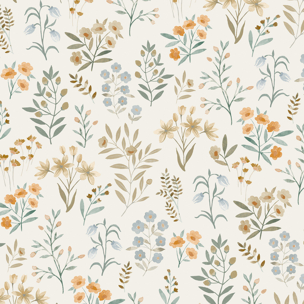 Grandeco Placed Posey Pastel Wallpaper Image 3