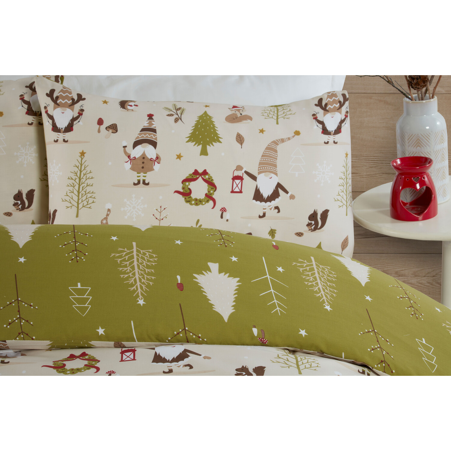 Gonks Duvet Cover and Pillowcase Set - Natural / Double Image 11