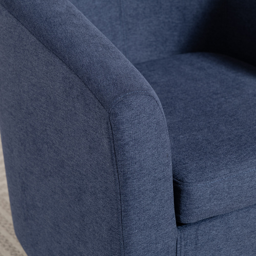 Artemis Home Millie Denim Fabric Accent Chair Image 2