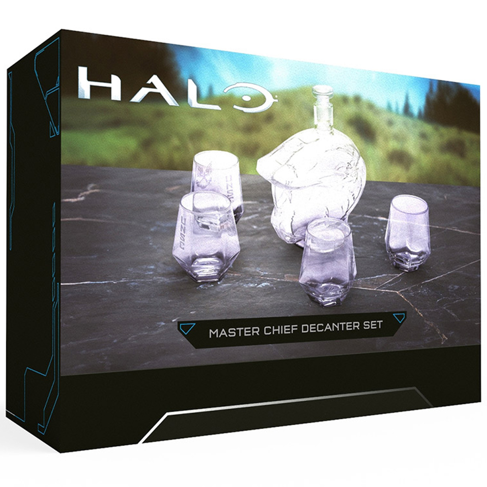 Red5 Halo Infinite Master Chief Helmet Decanter Set with 4 Glasses Image 5