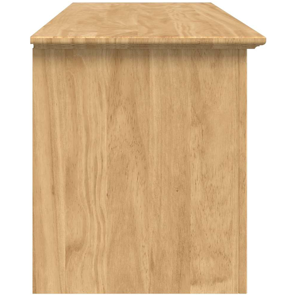 vidaXL 2 Drawer Honey Brown Storage Bench with Seat Image 6