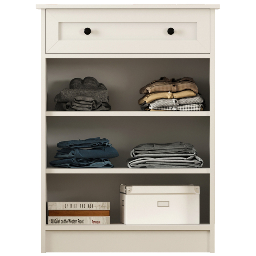 Evu DAISY 2 Doors Single Drawer White Sideboard Image 4