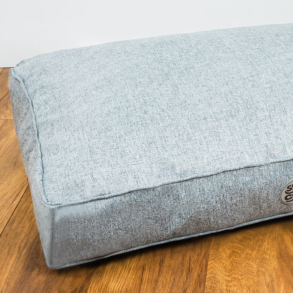 Snug & Cosy Tweedy Medium Pebble Pet Lounger Bed Image 3