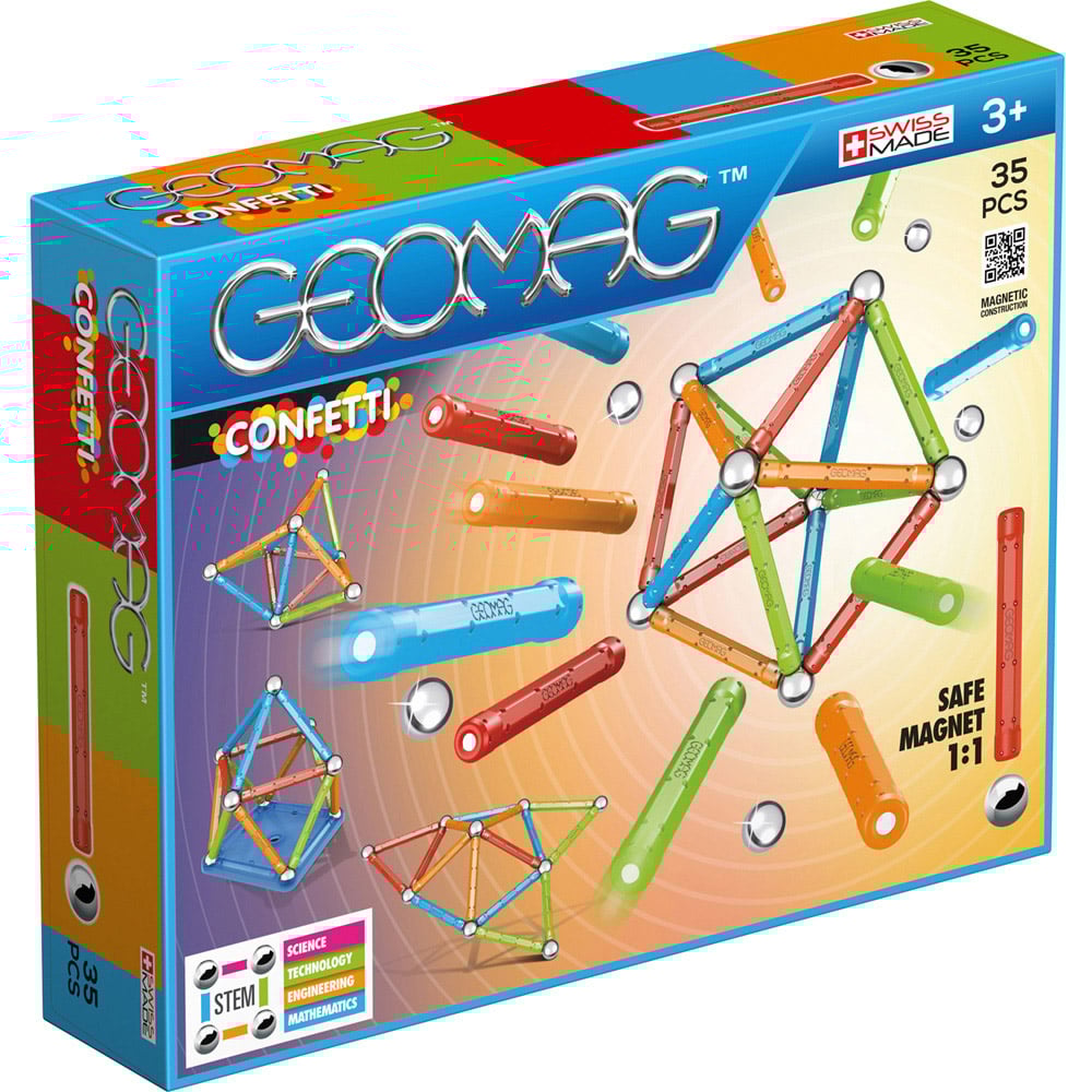 Geomag Confetti Magnet Play Set 35 Piece Image 1