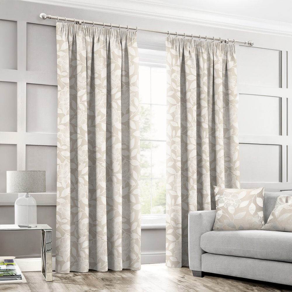 Intimates Serena Cream Tape Top Curtains 117 x 183cm Image 1